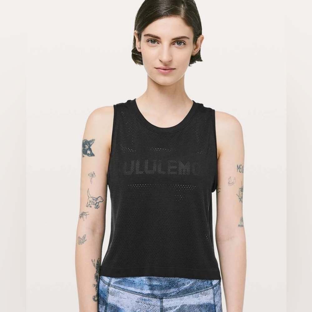 Lululemon Breeze By Muscle Crop Tank SZ 6
